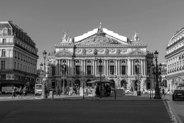 Paris France January 2022 Front View Famous Garnier Palace Opera — Stock Photo, Image