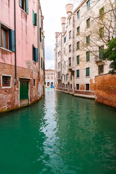 Venedik Veneto Kuzeydoğu Talya Daki Güzel Kanallar Geleneksel Venedik Binaları — Stok fotoğraf