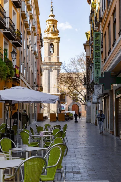 Saragossa Hiszpania Lutego 2022 Calle Alfonso Jest Główną Ulicą Historycznym — Zdjęcie stockowe