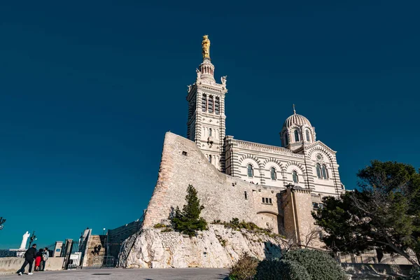 Μασσαλία Γαλλία Ιανουαρίου 2022 Notre Dame Garde Bonne Mere Είναι — Φωτογραφία Αρχείου