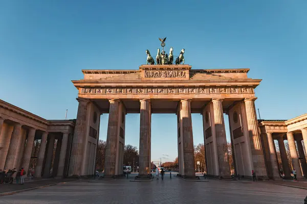Berlin Germany December 2021 Famous Landmark Brandenburg Gate Brandenburger Tor — Stock Photo, Image