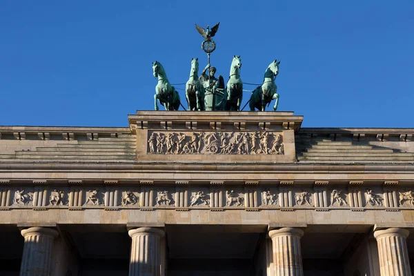 Berlijn Duitsland December 2021 Het Beroemde Monument Van Brandenburger Tor — Stockfoto