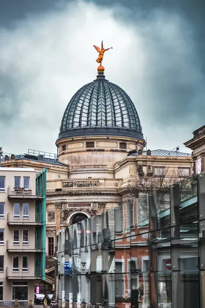 Dresden Germany December 2021 Glass Dome Albertinum Buildings Old Town — Photo