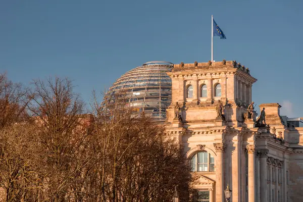 Exterior View Reichstag Historic Building Berlin Which Houses Bundestag Lower — Stock Photo, Image