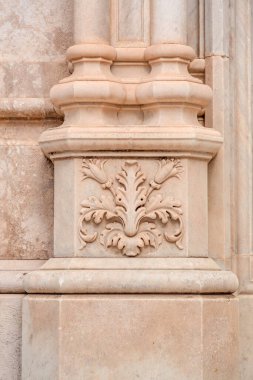 Architectural detail from the Naples Cathedral or Cathedral of the Assumption of Mary, Naples, Italy clipart