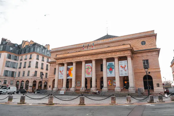 Париж Франция Января 2022 Года Одеонский Театр Европы Является Одним Стоковая Картинка