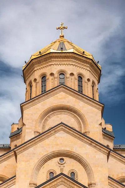 stock image The Holy Trinity Cathedral of Tbilisi is the main cathedral of the Georgian Orthodox Church located in Tbilisi, the capital of Georgia.