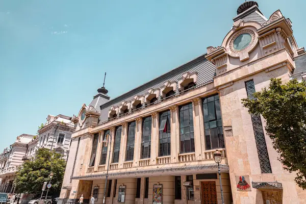 stock image Tbilisi, Georgia - 17 JUNE, 2024: Nodar Dumbadze Theater building on David Aghmashenebeli Avenue in Tbilisi, Georgia.