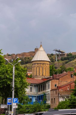 Tbilisi, Georgia - 17 JUNE, 2024: The Sioni Cathedral of the Dormition is a Georgian Orthodox cathedral located in Tbilisi, the capital of Georgia. clipart