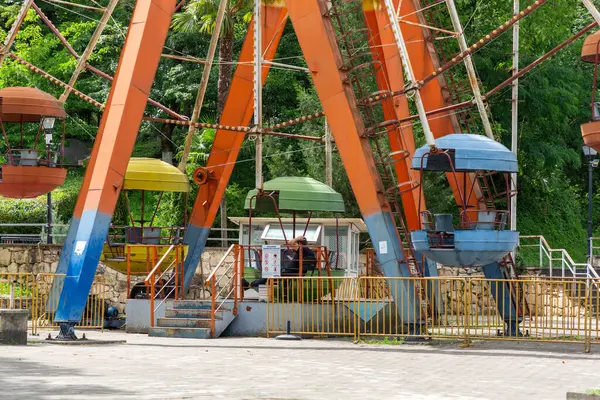 stock image Kutaisi, Georgia - June 15, 2024: Besik Gabashvili Park is an amusement park overlooking the city of Kutaisi, Georgia.