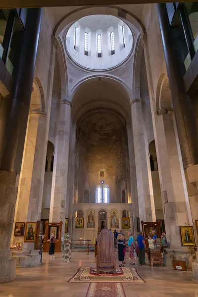 stock image Kutaisi, Georgia - June 15, 2024: Bagrati Cathedral, a masterpiece of medieval Georgian architecture, is an 11th century cathedral in the city of Kutaisi, in the Imereti, Georgia.