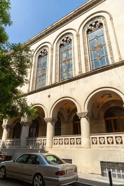 stock image Tbilisi, Georgia - 17 JUNE, 2024: The Museum of Books is a museum that hosts significant books, manuscripts on Georgian history and literature, Lado Gudiashvili street, Tbilisi.