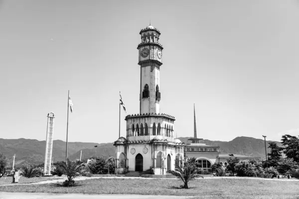 Stock image Batumi, Georgia - 13 JUNE 2024: Chacha Tower is a clock tower located in Batumi, Georgia. Built in 2012, it is 25 m high, a replica of the Clock Tower in Izmir, Turkey.