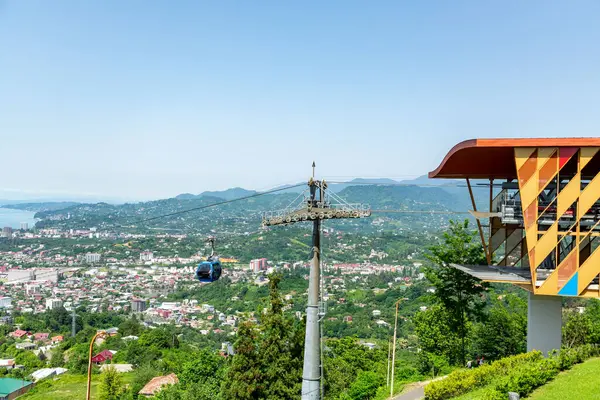 stock image Batumi, Georgia - 13 JUNE 2024: Batumi cable car that operates between the Gogebashvili station on the coast and Anuria Mountain.