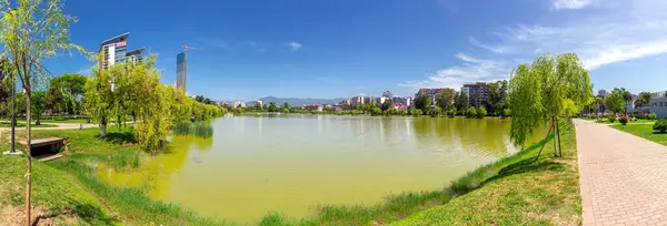 Stock image Batumi, Georgia - 14 JUNE 2024: Nuri Lake is a natural lake surrounded with a sparse urban park in Batumi, Adjara, Georgia.