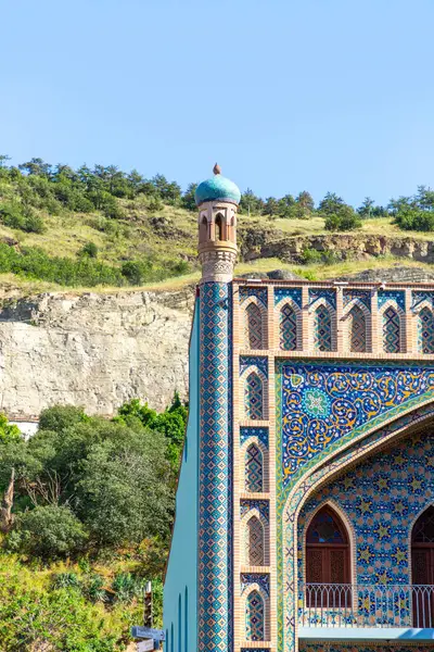 stock image Tbilisi, Georgia - 22 JUNE, 2024: Abanotubani meaning the bath district, is the ancient district of Tbilisi, Georgia, known for its sulphuric baths.