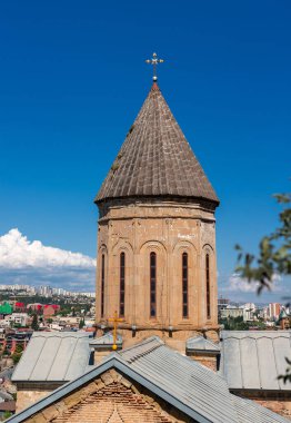 Tbilisi, GEO - 22 JUNE, 2024: Holy Mother of God Church of Bethlehem or the Upper Bethlehem Church Tbilisi, Georgia. Built as an Armenian church in the 18th century, now  a Georgian orthodox church. clipart