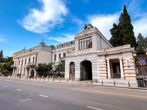 stock image Tbilisi, Georgia - 25 JUNE, 2024: David Aghmashenebeli Avenue is one of the main avenues in the historical part of Tbilisi, known for its 19th century classical architecture.