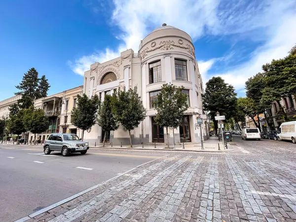 stock image Tbilisi, Georgia - 25 JUNE, 2024: David Aghmashenebeli Avenue is one of the main avenues in the historical part of Tbilisi, known for its 19th century classical architecture.