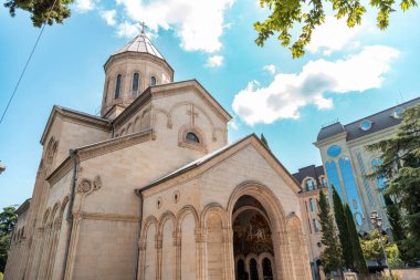 Tbilisi, Georgia - 12 AUG, 2024: The Kashveti Church of St. George is a Georgian Orthodox Church in central Tbilisi, Georgia. clipart