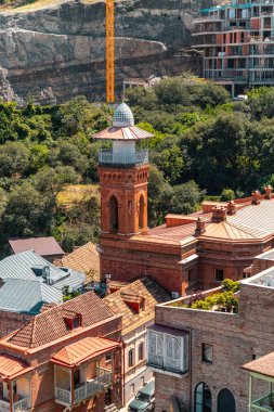 Tbilisi, Georgia - 22 JUNE, 2024: Tbilisi Mosque or Juma Mosque is located in Old Tbilisi, below Narikala Fortress. It is currently the only Muslim shrine in the city. clipart