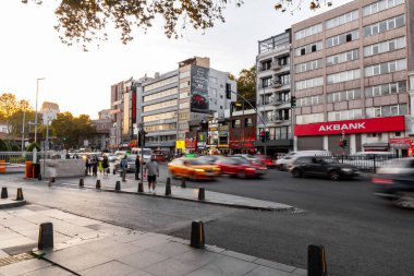 Istanbul, Turkiye - OCT 14, 2024: Carsi, the central area of Besiktas, a district and municipality of Istanbul Province located on the European side of the Bosphorus, Turkiye. clipart