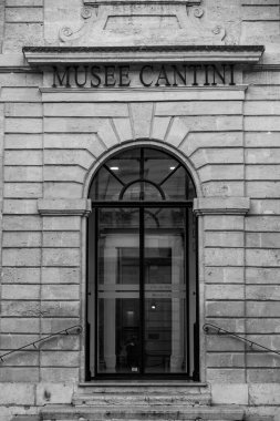 Marseille, France - January 28, 2022: Front facade and entrance of Cantini Museum, Musee Cantini in Marseille, France. clipart