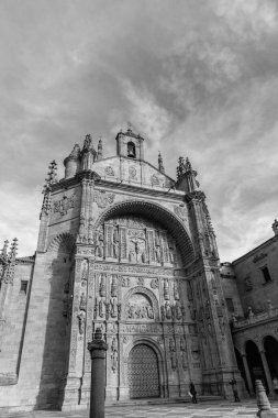 Salamanca, Spain - February 20, 2022: The Convento de las Duenas is a Dominican convent in Salamanca. Built in the 15th and 16th centuries. clipart