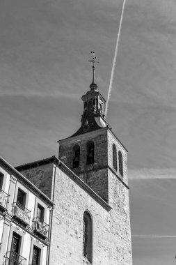 Medieval church of San Martin founded in the 12th century and added to over hundreds of years in different styles. clipart