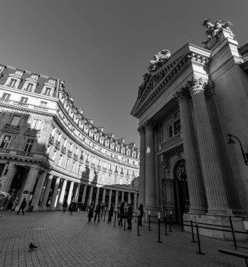 Paris, France - January 24, 2022: The Bourse de Commerce has been the Parisian exhibition site of the Pinault Collection, formerly the wheat exchange and chamber of commerce building. clipart