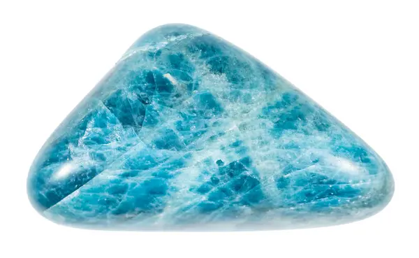 Primer Plano Muestra Piedra Natural Colección Geológica Mineral Apatita Azul Fotos de stock libres de derechos
