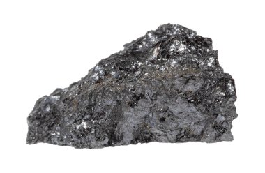 Jeolojik koleksiyondaki doğal taş örneğini kapat - Yakutia 'dan beyaz arkaplanda izole edilmiş ham kalıntı minerali