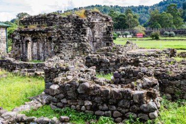 Gonio, Georgia - September 18, 2013: ruin of term in Gonio Fortress ancient Roman fortification in Adjara, Georgia. The first mention of fortress belongs to Pliny the Younger in 1st century AD clipart