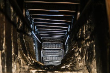 Khor Virap, Armenia - September 30, 2023: underground entrance to pit in cellar of Grigor (Gregory) Lusavorich basilica in Khor Virap monastery clipart