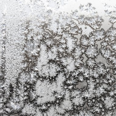 Kare doğal arkaplan - tek renkli don ev penceresi camında soğuk kış gününde kapanıyor