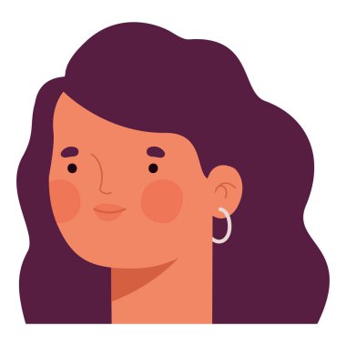 Beyaz yerine kadın yüzü çizimi