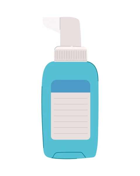 Bouteille Médicament Bleu Sur Blanc — Image vectorielle