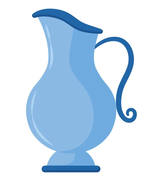 Blue Jar Design White — Stock Vector