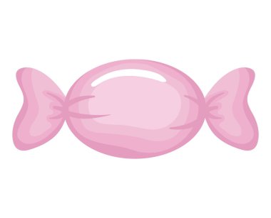 beyaz üzerine pembe sarılmış şeker