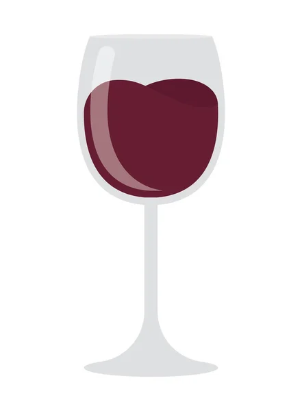 Design Vidro Vinho Sobre Branco —  Vetores de Stock