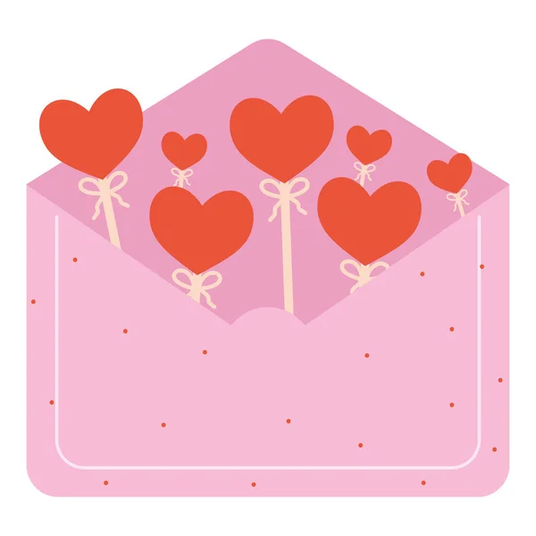 Дизайн Рожевої Літери Сердечками — стоковий вектор