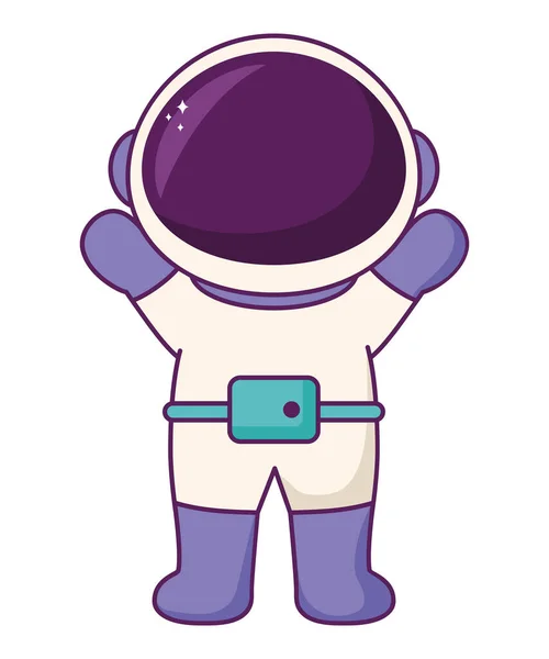 可愛い宇宙飛行士のイラスト — ストックベクタ