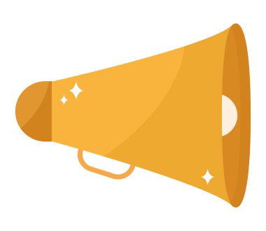 Beyaz üzerine sarı hoparlör tasarımı