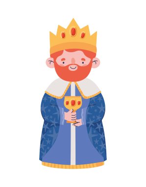 kral bilge caspar beyaz üzerinde