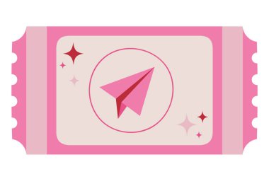 Beyaz yerine pembe kupon tasarımı