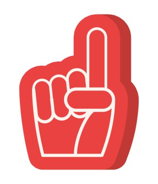 Köpük el tasarımı beyaz üzerine