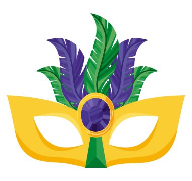 parti maskesi tasarımı beyaz üzerine