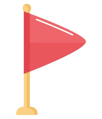 Beyaz üzerine kırmızı bayrak tasarımı