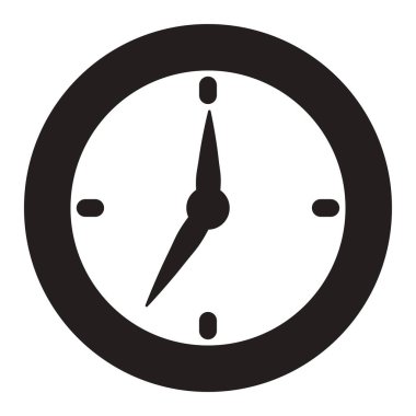 clock icon design over white