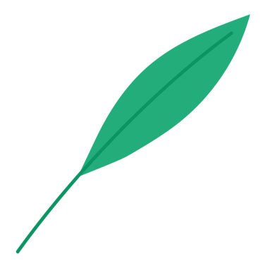 Beyaz yerine yeşil bitki yaprağı